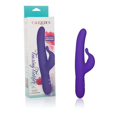 Вибромассажер водонепроницаемый силиконовый Posh 10-Function Silicone Teasing Tickler - Purple (Цвет: фиолетовый)