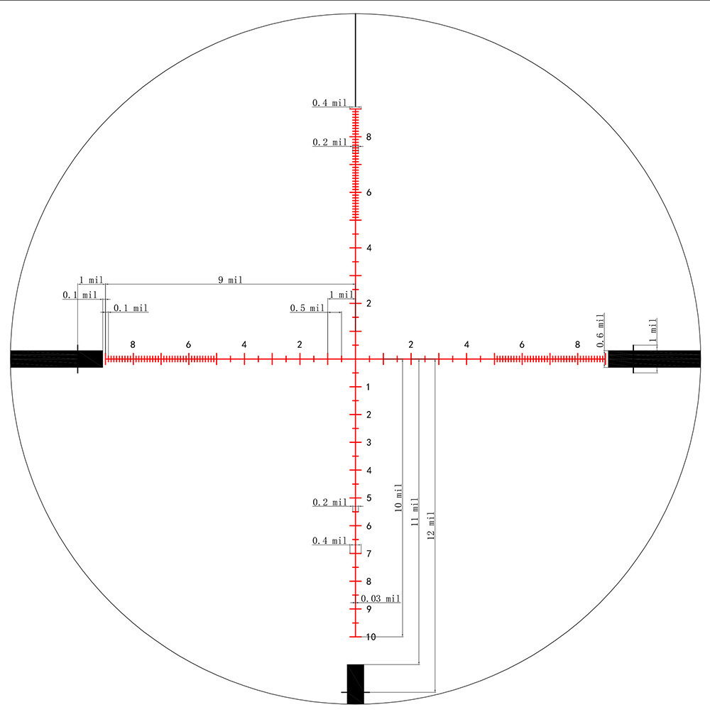 Оптический прицел KECK Optics BREEZE 4-16x44SFPIR трубка 30мм