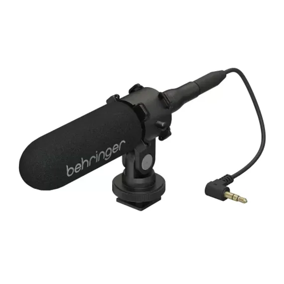 BEHRINGER VIDEO MIC - накамерный конденсаторный микрофон, 40 Гц -16 кГц, 120 дБ, разъем mini-jack 3.