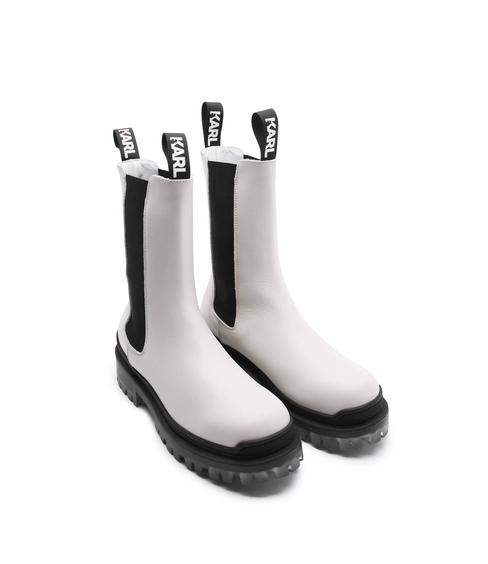 Кожаные челси biker II Karl Lagerfeld - белый(KL41680)