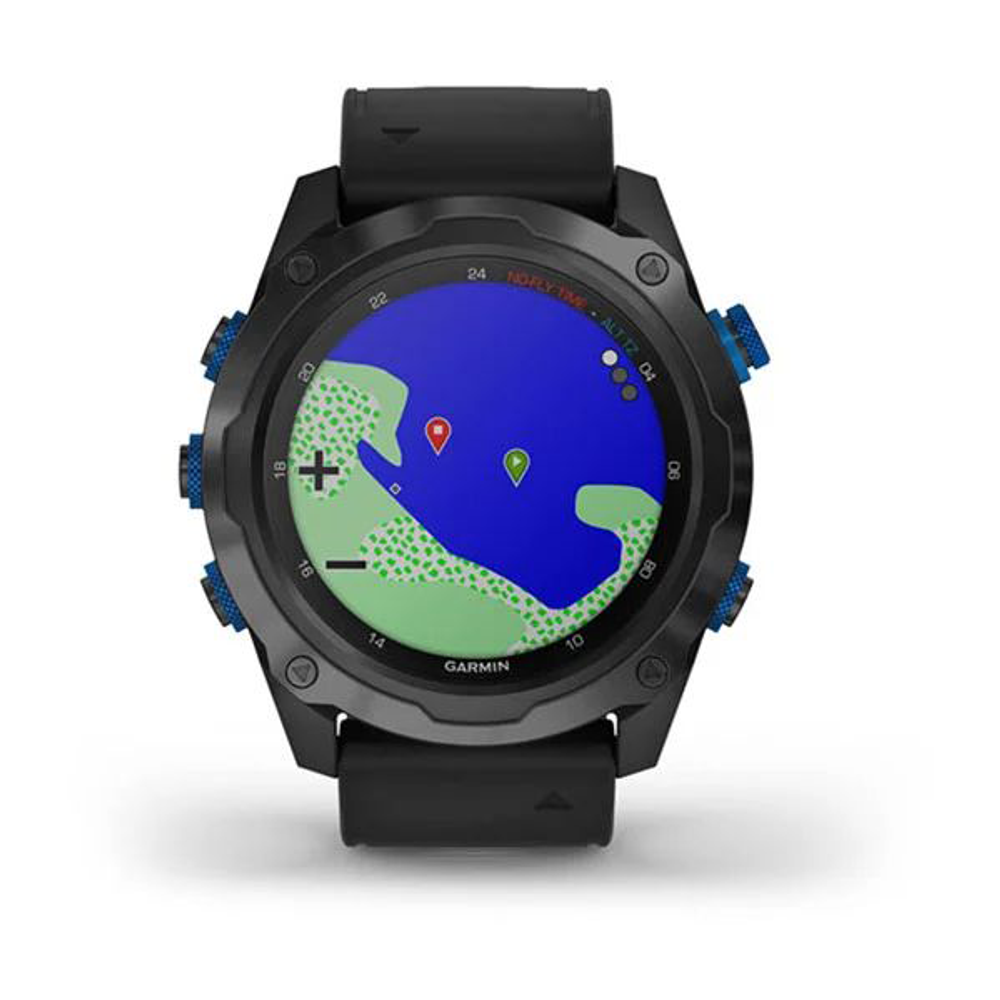 Умные часы Garmin Descent MK2I титановые с DLC-покрытием и черным ремешком 010-02132-11