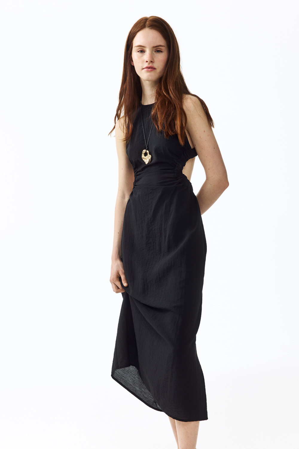 Платье макси с открытой спиной - H&M