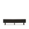 Mailen Тумба под ТВ с 2 дверцами из ясеневого шпона темной отделки 200 х 50 см