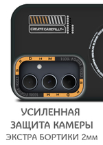 Дизайнерский чехол из мягкого пластика для SAMSUNG GALAXY A35 с MagSafe и усиленной защитой камеры