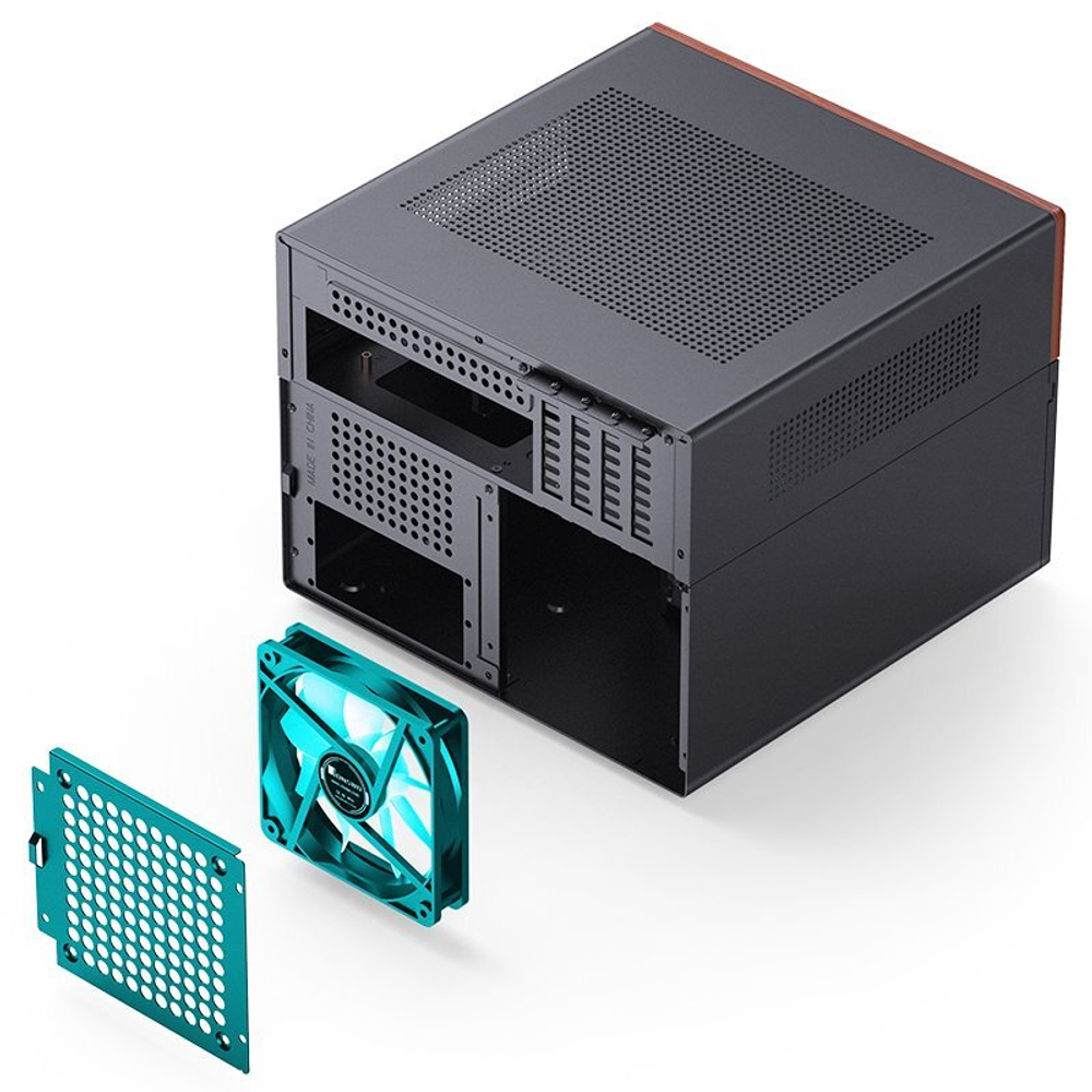 Корпус JONSBO N4, ITX, Micro-ATX, черный (без БП)
