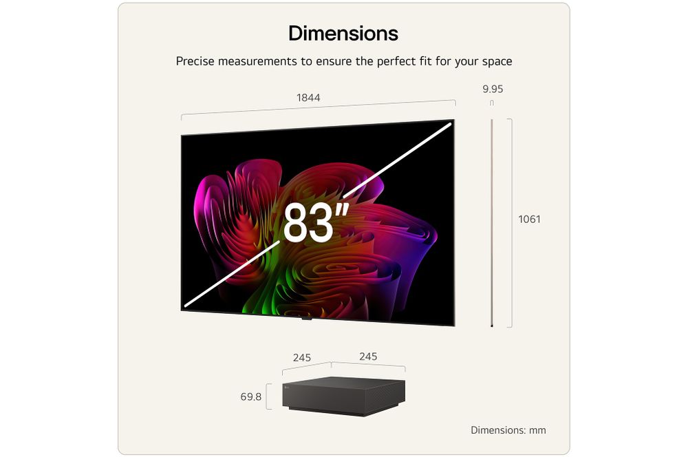 OLED телевизор LG OLED evo AI W6 OLED83W6