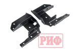 Бампер силовой передний Toyota Land Cruiser 76/78/79 2007+ c доп. фарами и защитной дугой, под штатную лебедку и расширители арок РИФ