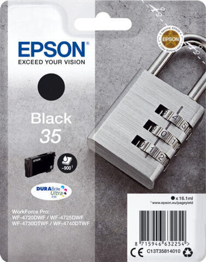 Epson Padlock C13T35814020 струйный картридж Подлинный Черный 1 шт