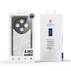 Тонкий чехол с мягкими черными рамками от Dux Ducis для Vivo X100 Pro и X100s Pro, серия Aimo Series Case