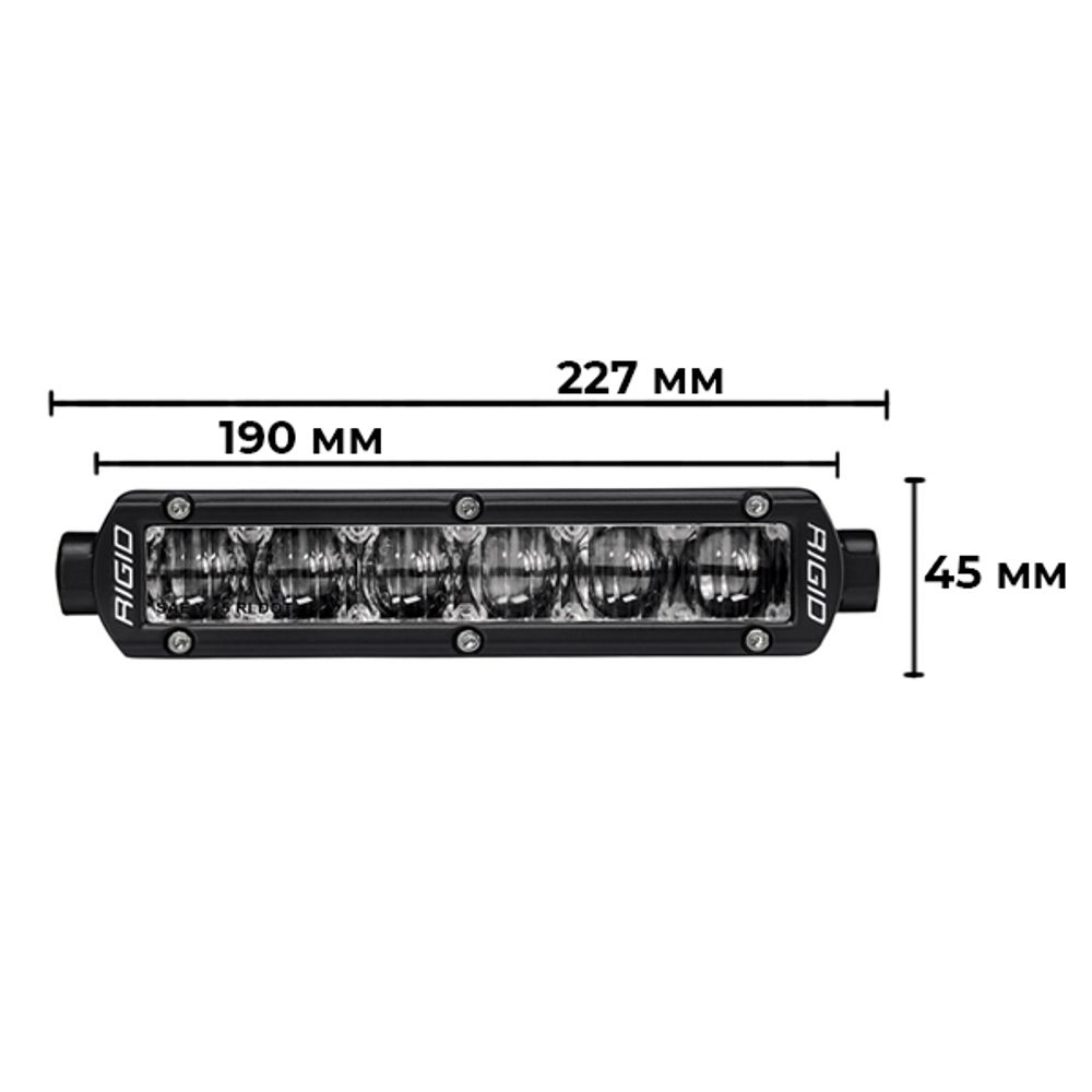 SAE-Серия SR6″ (6 диодов) Противотуманный свет (2 шт.)