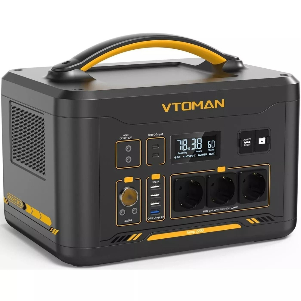 Портативная автономная электростанция VTOMAN 2200Вт 1548Втч 420000 mAh PB-29