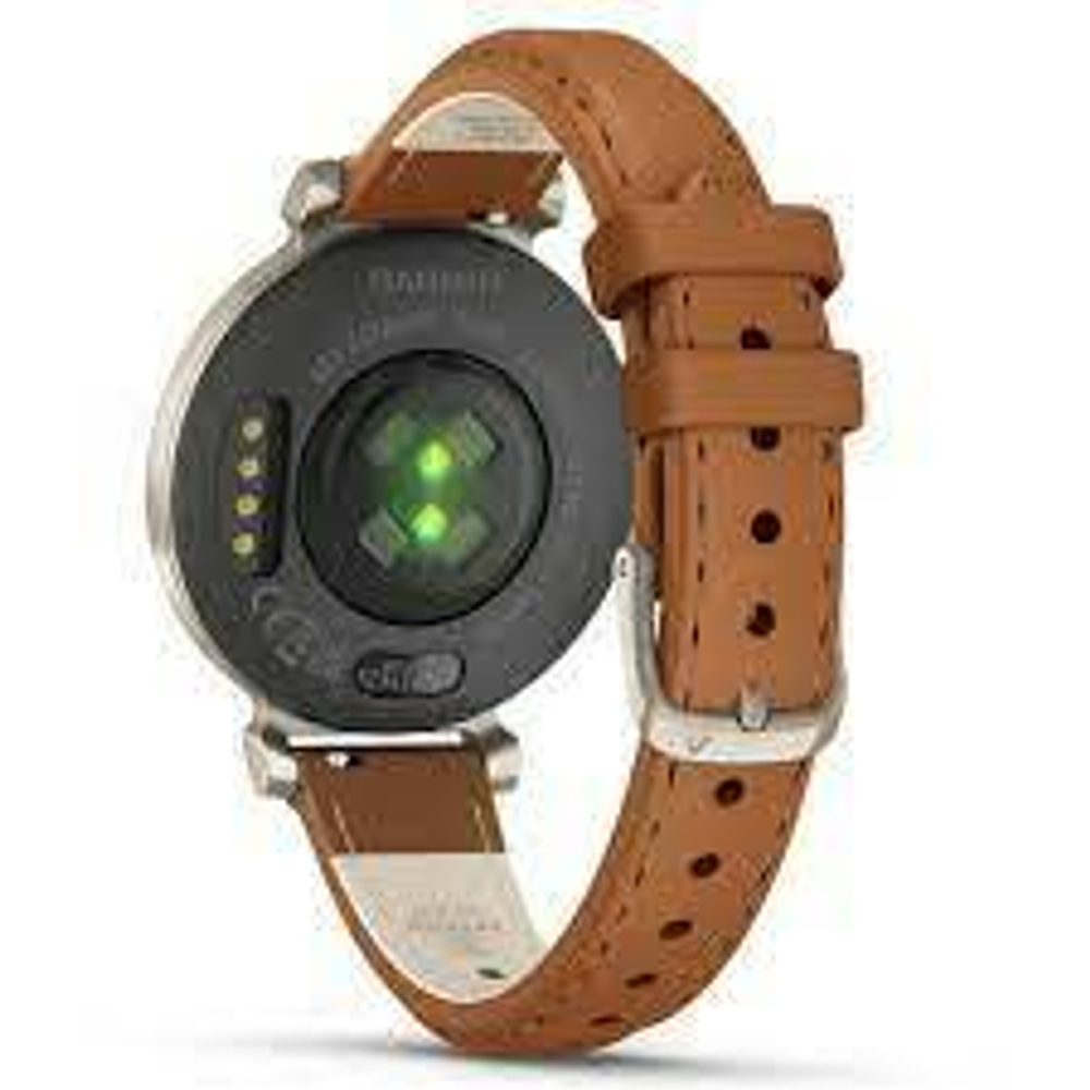 Смарт-часы Garmin Lily 2 Classic Cream Gold with Tan Leather Band, 010-02839-02