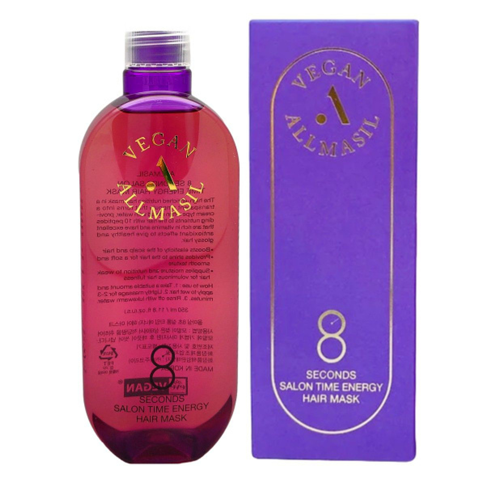 ALLMASIL 8 Seconds Salon Time Energy Hair Mask Питательная маска для волос 350ml