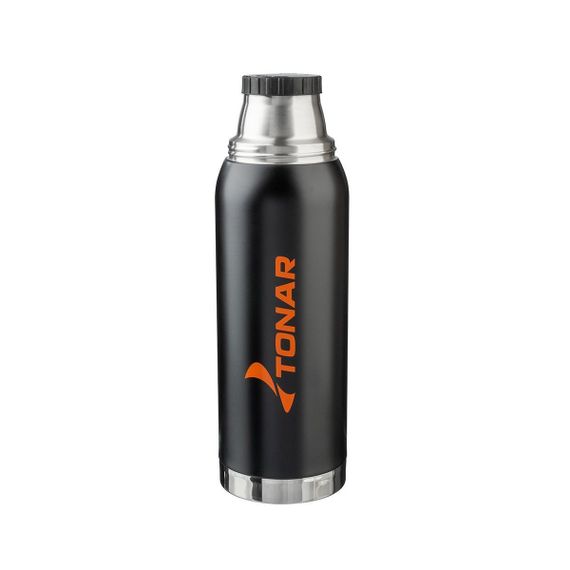 Термос TONAR 1200ML HS.TM-040  черный (2 крышки-кружки)