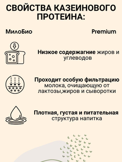 Казеиновый протеин мицеллярный казеин 1кг для набора мышечной массы и похудения МилоБио