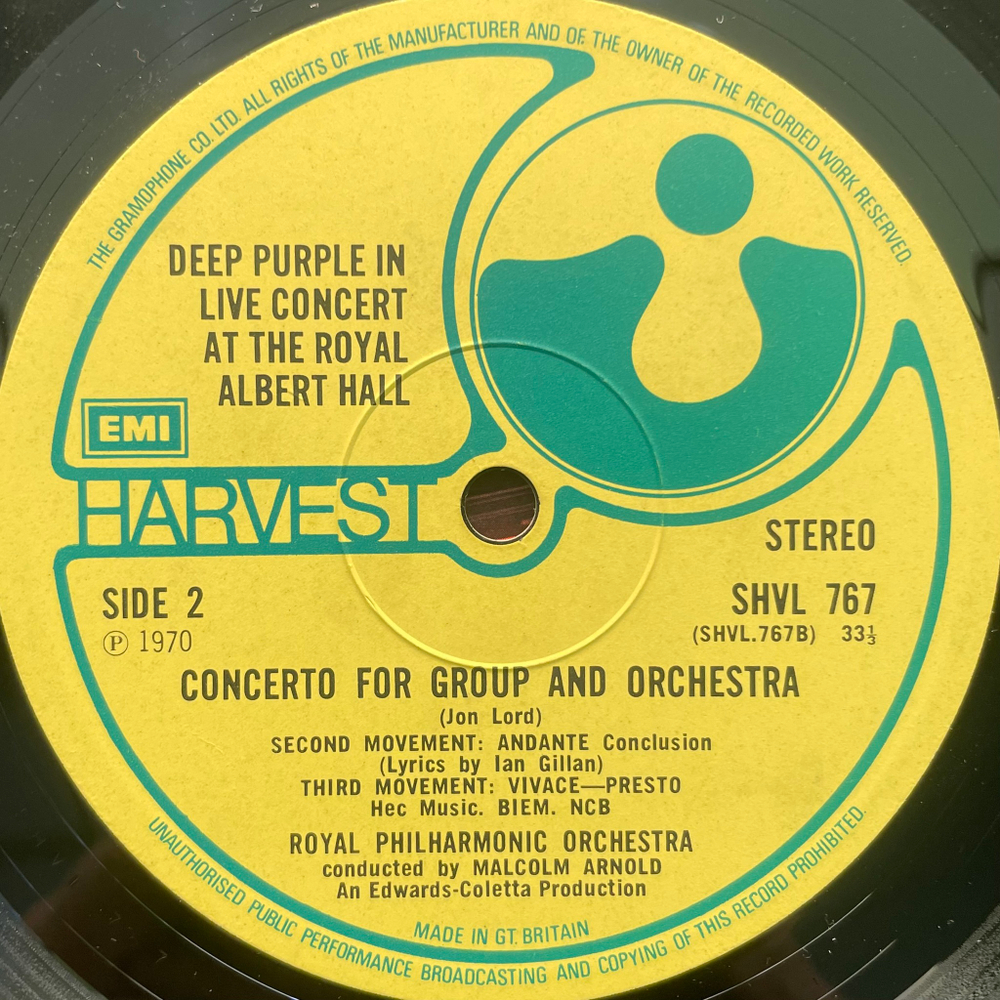 Deep Purple & The Royal Philharmonic Orchestra - Concerto For Group And Orchestra (Англия 1974г.)