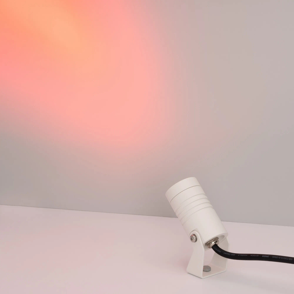 Светильник KT-RAY-COLOR-R42-6W RGB (WH, 25 deg, 12V) (Arlight, IP67 Металл, 3 года) 053629