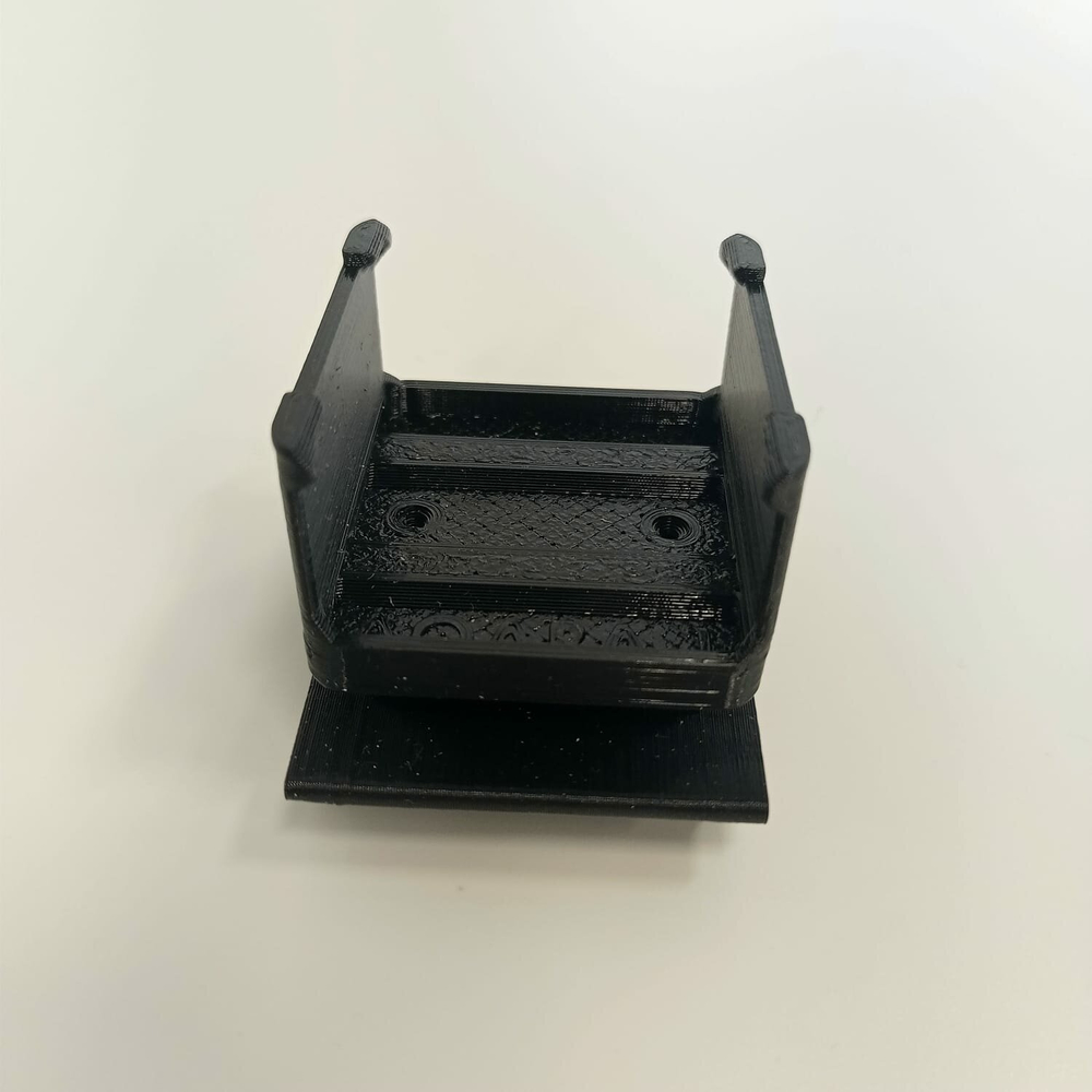 Набор 2 шт. Крепление для двухканального реле Aqara на DIN-рейку, 3D печать, черное