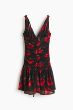 Платье из сетки со сборками - H&M