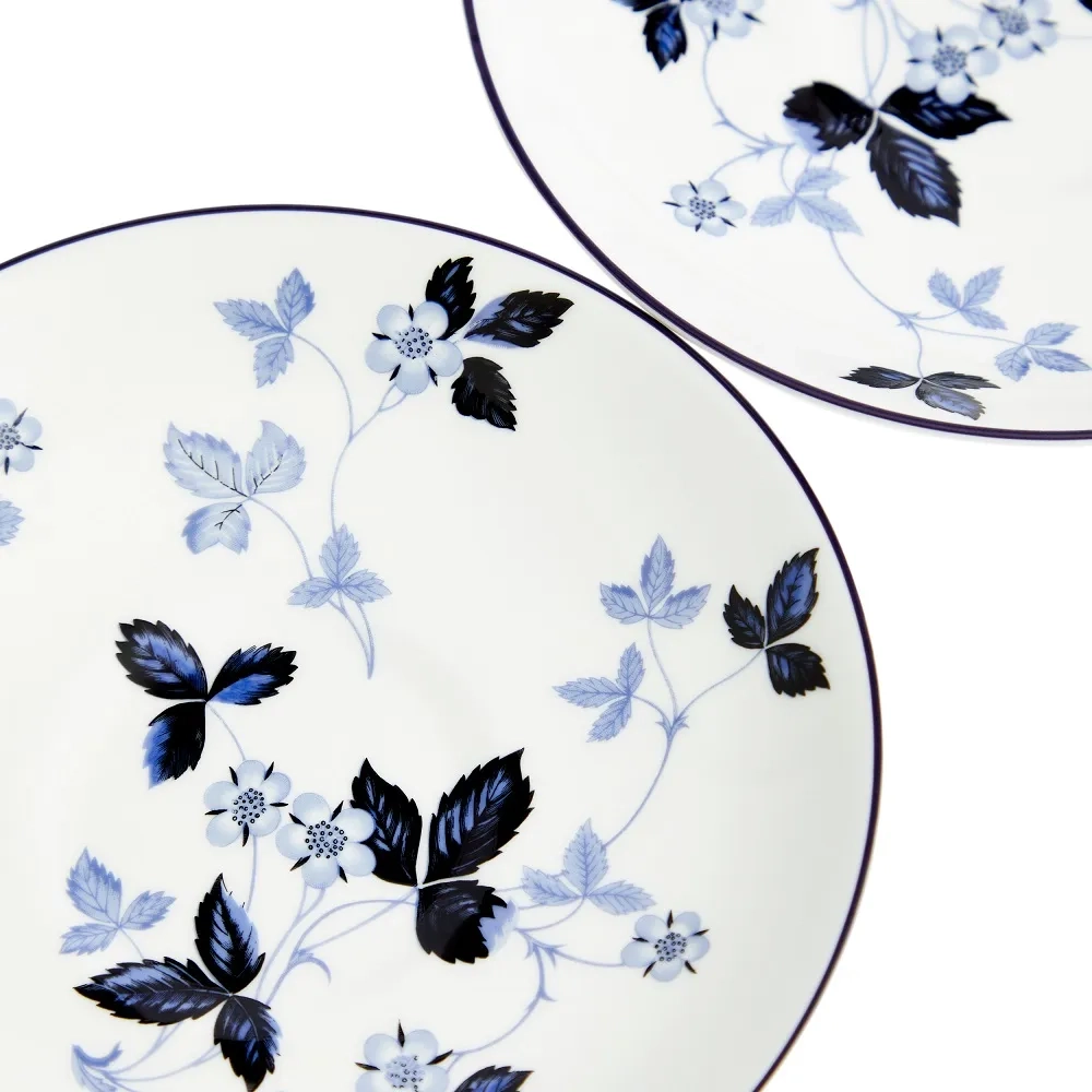 Wedgwood Набор из 2 чайных чашек Wild Strawberry 177 мл с блюдцами Ink Blue EAN 701587481663