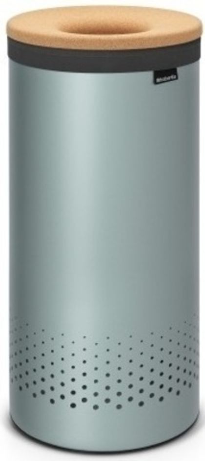 Корзина для белья 35л Brabantia мятный металлик