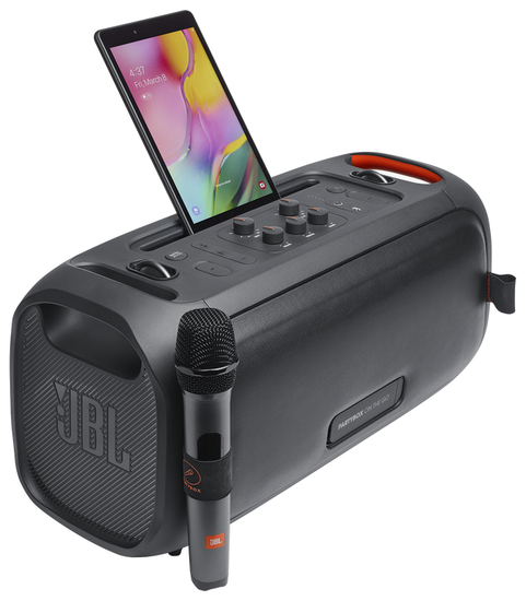 Беспроводная акустика с подсветкой JBL PartyBox On-The-Go, 100 Вт, черный