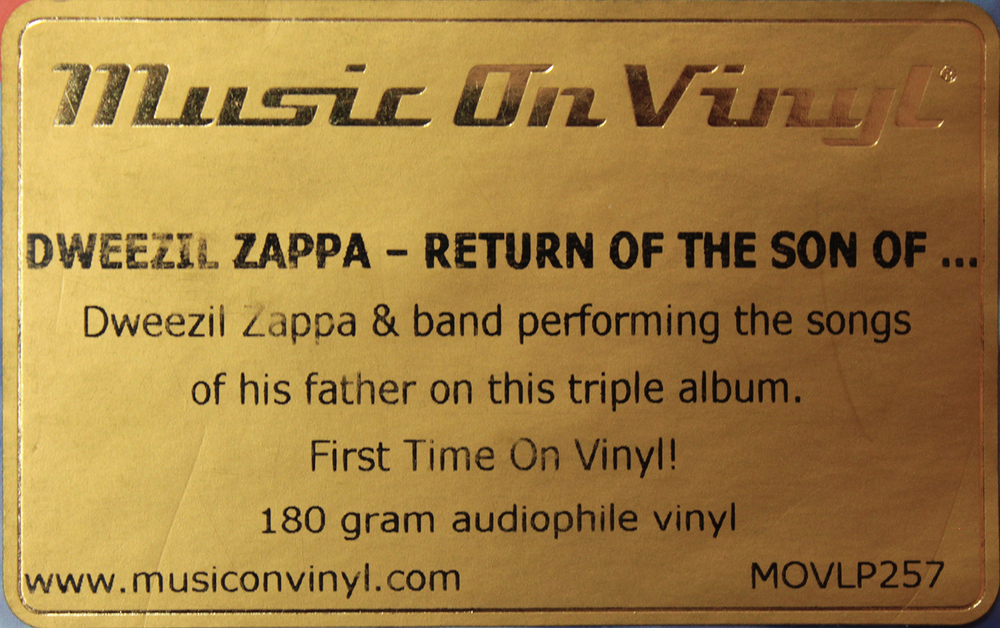 Dweezil Zappa / Return Of The Son Of... (3LP)