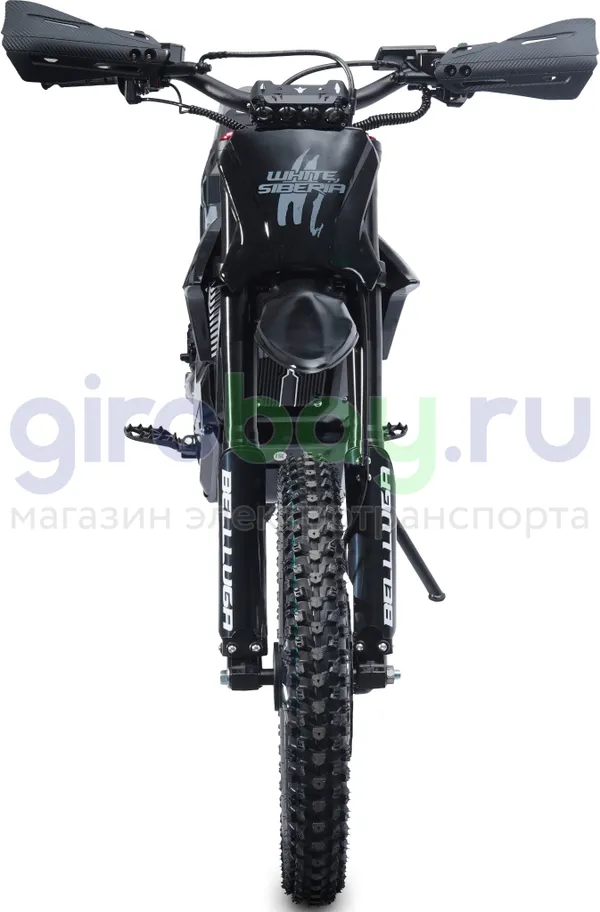 Электромотоцикл Эндуро WHITE SIBERIA BELLLUGA 001 3900W (60V/27Ah) - Чёрный фото №8