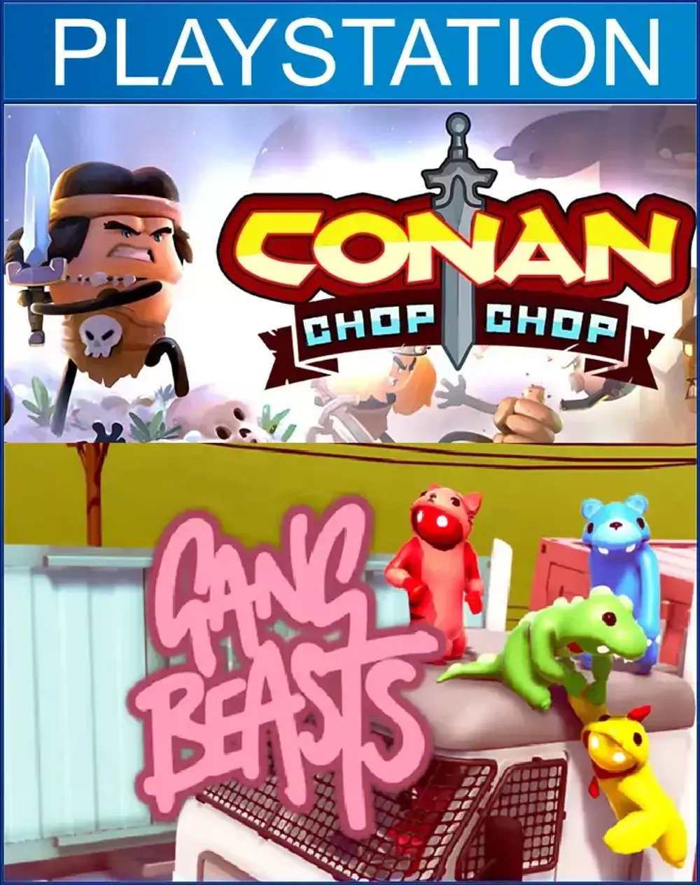 COOP bundle 17: Gang Beasts + Conan Chop Chop  PS4 | PS5