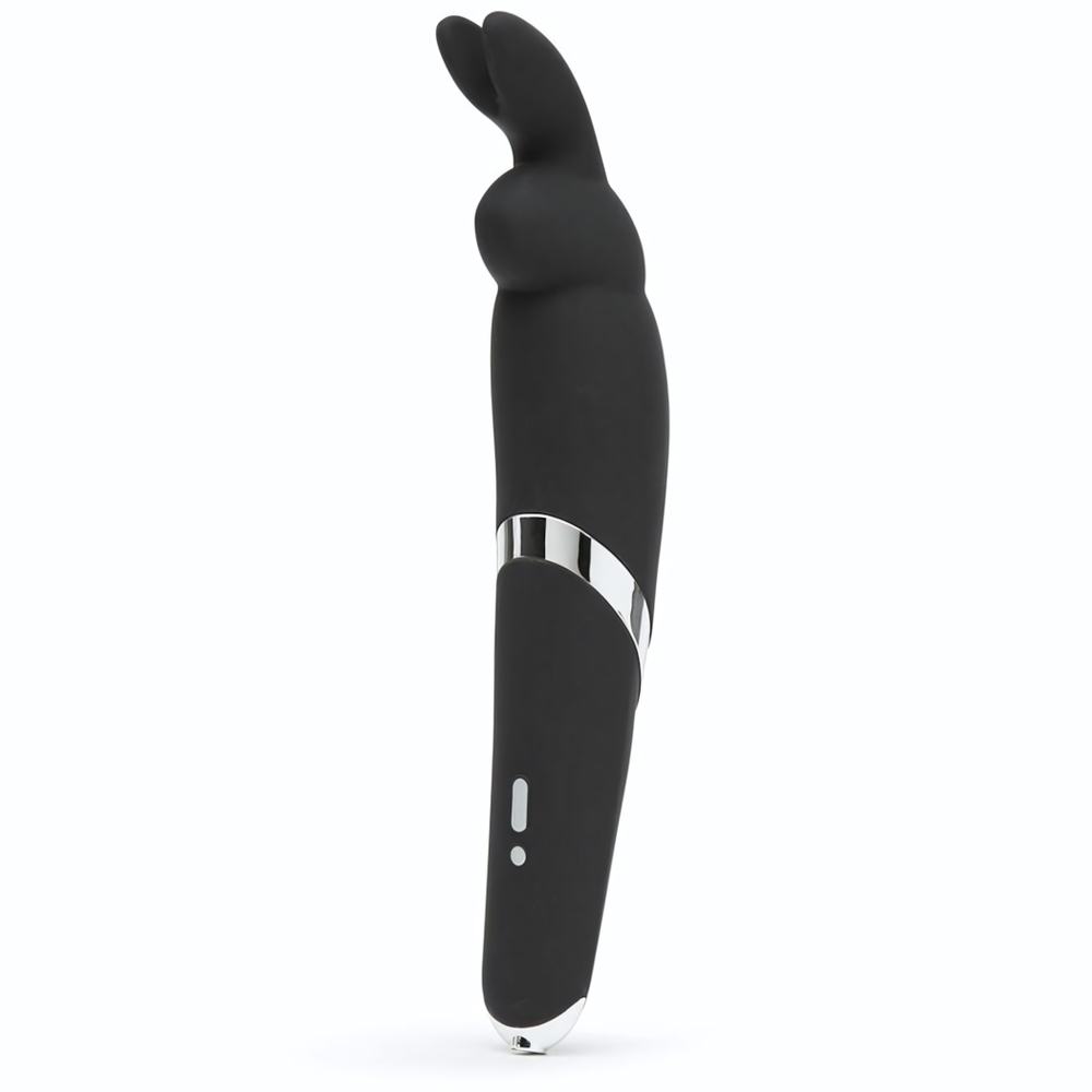 Черный вибратор Rabbit Rechargeable Wand Vibrator - 26,7 см. (Цвет: черный)