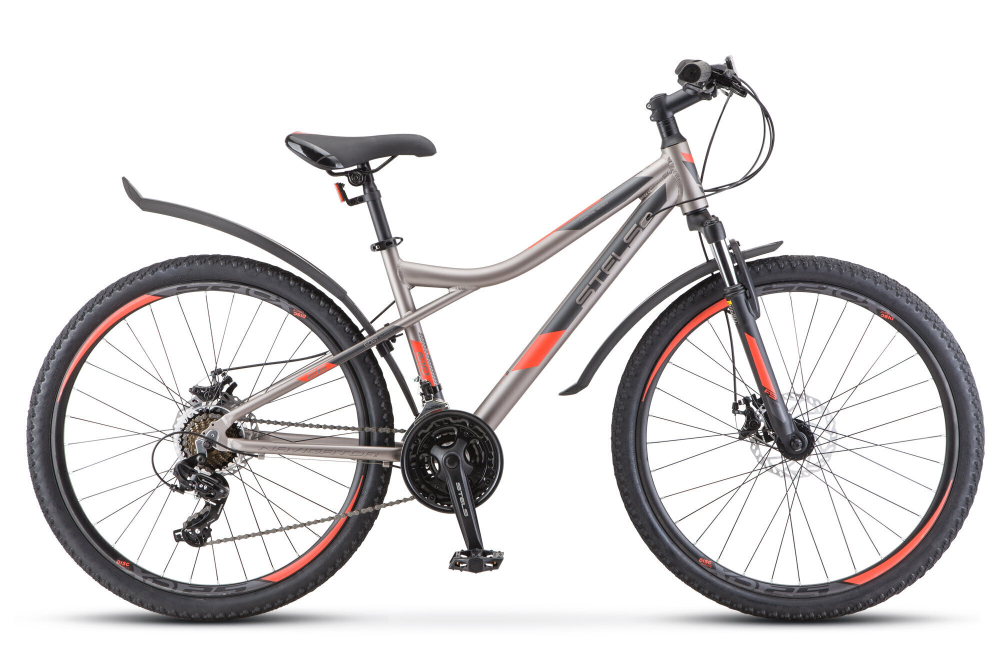 Велосипед 26" Stels Navigator-610 MD  р.16" серый/красный