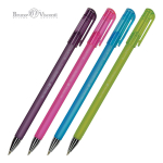 Ручка шариковая 0.5 мм, синяя "SlimWrite. Creative" в ассорт. (BrunoVisconti)