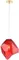 Подвесной светильник Nuestro NUESTRO SP1 GOLD/RED Crystal Lux