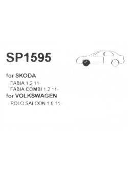 Колодки тормозные VW Polo Sedan (10-) передние (4шт.) SANGSIN
