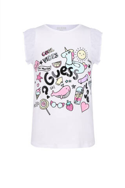 Футболка Guess - белый(K4GI17 K6YW1)