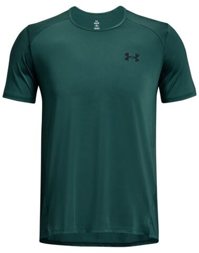 Мужская теннисная футболка Under Armour Armourprint Short Sleeve - coastal teal/black