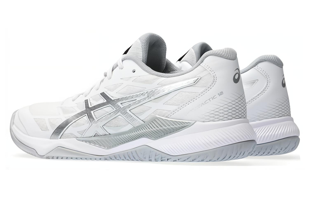 ASICS Gel Tactic 12 White Pure Silver Women"s