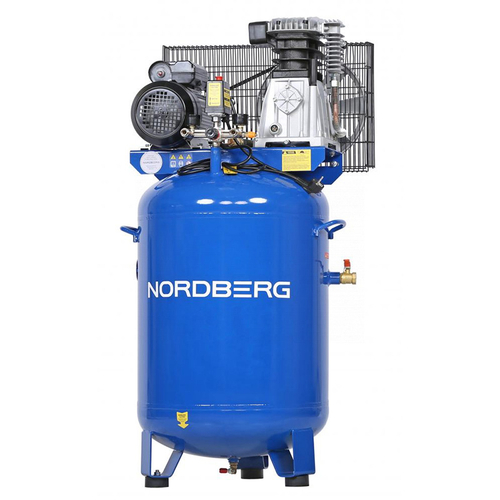 NORDBERG (NCEV150/480) Компрессор вертикальный поршневой с ременной передачей 220 В, ресивер 150 л, 446 л/мин