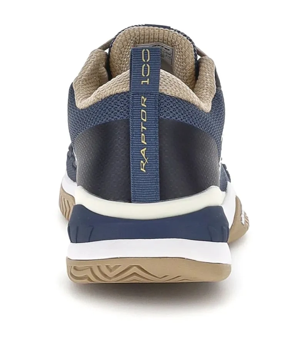 Теннисные кроссовки Lotto Raptor Hyperpulse 100 III SPD - indigo blue/all white/irish beige