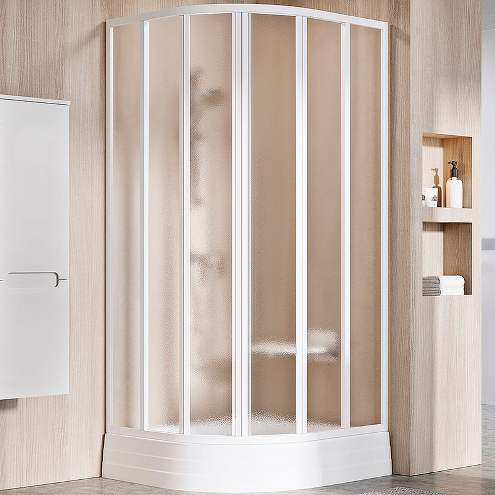 Душевой уголок Ravak Supernova SKKP6-90 90x90 3207O102ZG профиль Белый стекло Grape