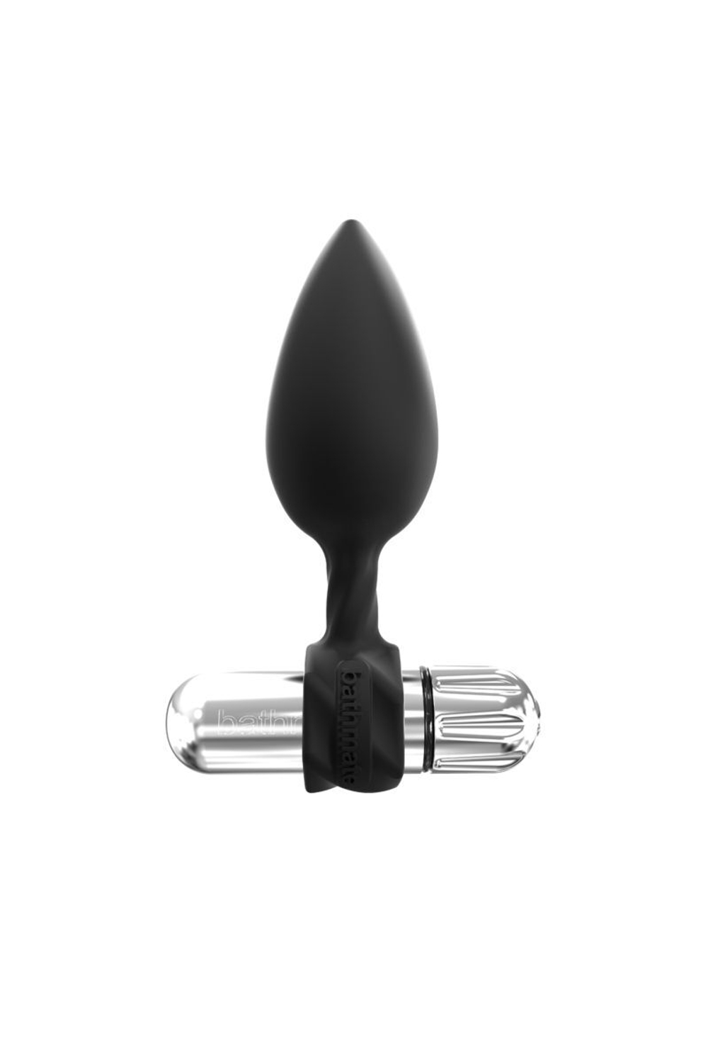Набор из 3 анальных плагов и вибропули Bathmate Anal Training Plugs VIBE (Цвет: черный с серебристым)
