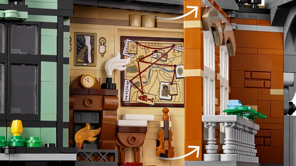 Конструктор LEGO Icons 10351 Шерлок Холмс: книжный уголок
