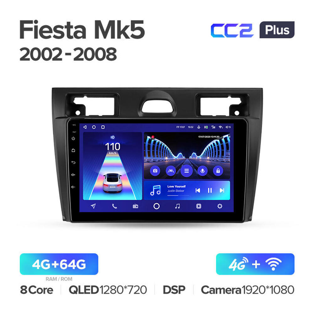 Teyes CC2 Plus 9"для Ford Fiesta 5 2002-2008
