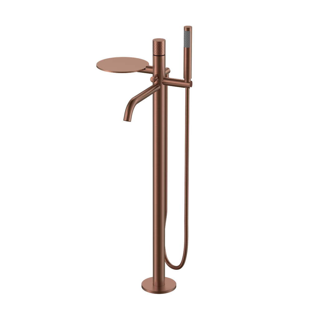 Смеситель STICK напольный BRUSHED BRONZE ручка DIAMOND