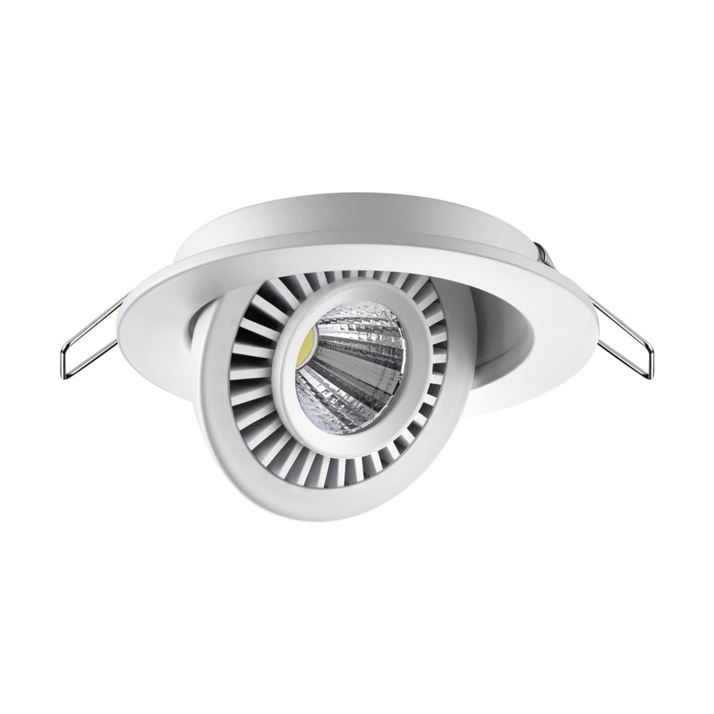 358815 SPOT NT21 530 белый Светильник встраиваемый светодиодный IP20 LED 9W 770Лм 4000K 220V GESSO