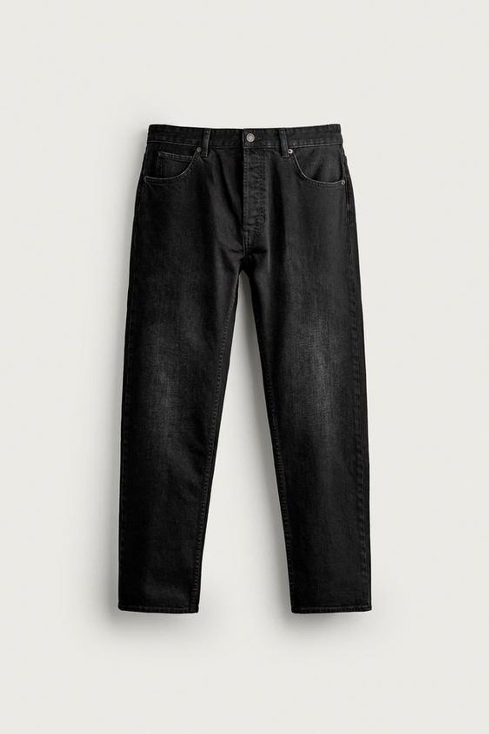 ZARA ДЖИНСЫ REGULAR FIT, ЧЕРНЫЙ