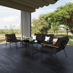 Лаунж зона Ideal Patio ФЕСТА черная с двухместным диваном