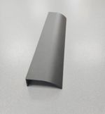 Ручка мебельная торцевая СА-4 128мм./196мм. Черный матовый