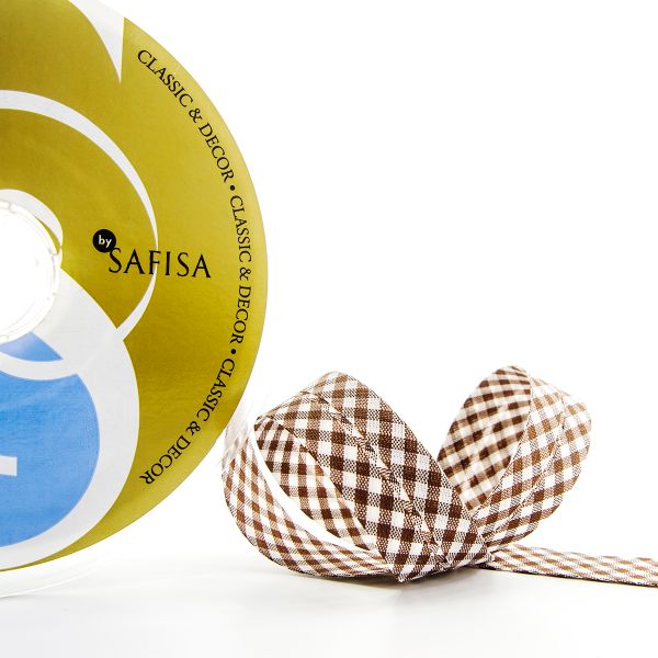 Косая бейка с рисунком 20 мм / 25 метров, диз.5400, 17, Safisa (Spiral)