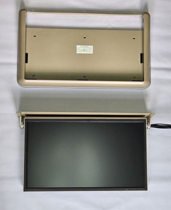 Монитор потолочный с электроприводом - ERGO ER24AT с экраном 24” (1920х1080 IPS FullHD,Android, Смарт ТВ) бежевый
